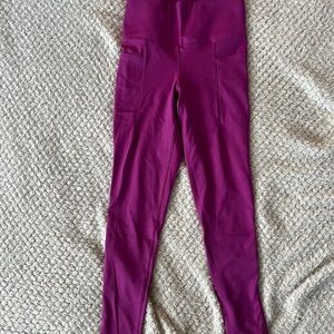 Kids Magenta Leggings
